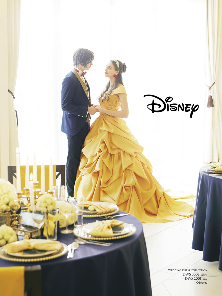 ディズニー ウェディングドレスコレクション Inspired By ベル C Disney ブライダルハウスささき