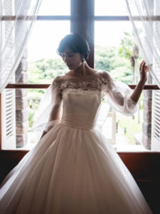 Bellezzabella（ベレッツァベッラ）フォルトゥーナ with パフスリーブ - OD-681：ブライダルハウスささき：本店（山形市）