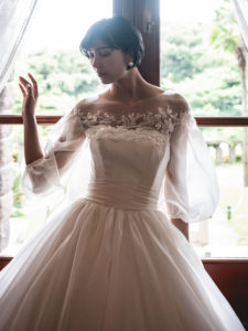 Bellezzabella（ベレッツァベッラ）フォルトゥーナ with パフスリーブ - OD-681：ブライダルハウスささき：本店（山形市）